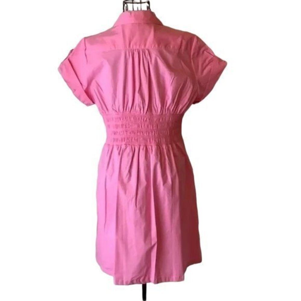Zenobia | Pink Summer Shirt Dress NWT - Picture 2 of 4